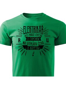 Pánské tričko Elektrikář - do práce s odporem