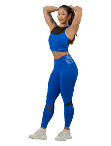 NEBBIA FIT Activewear legíny s vysokým pasem 443 Blue