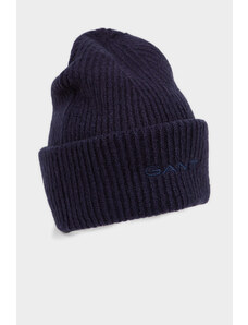 ČEPICE GANT D1. SOFT MIX RIB BEANIE modrá None