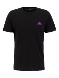 Alpha Industries Basic T SL (black/magenta) M