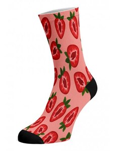 JAHODY bavlněné potištěné veselé ponožky Walkee 37-41