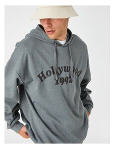 Koton Oversized Hoodie and Sweatshirt with Text Print