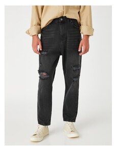 Koton Loose Fit Denim Wide Trousers - Steve Jean