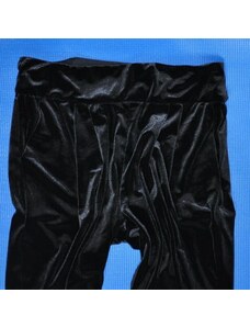 Dámské černé sametové velurové kalhoty tepláky A1756