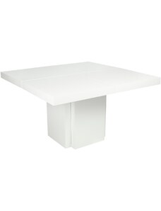 Bílý lakovaný jídelní stůl TEMAHOME Dusk 150 x 150 cm