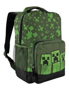 Fashion.uk Dětský / chlapecký batoh s přední kapsou Minecraft - motiv Creepers