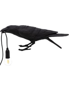 Stolní lampa BIRD PLAYING Seletti 33 cm černá