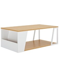 Bílý dubový konferenční stolek TEMAHOME Albi 100 x 55 cm