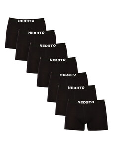 7PACK pánské boxerky Nedeto černé