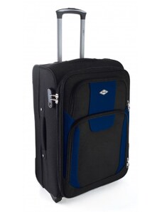 Rogal Modro-černý objemný látkový kufr "Golem" - vel. M, L, XL
