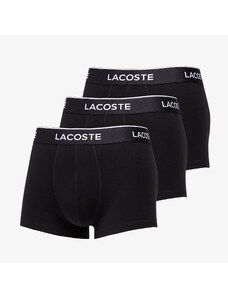 Boxerky LACOSTE 3-Pack Casual Cotton Stretch Boxers Black