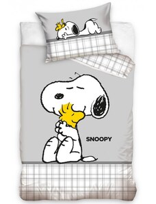 Carbotex Povlečení do postýlky 100x135 + 40x60 cm - Snoopy Nejlepší kamarádi