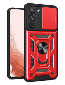 IZMAEL.eu Hybrid armor Camshield pro Samsung Galaxy S23 Plus červená