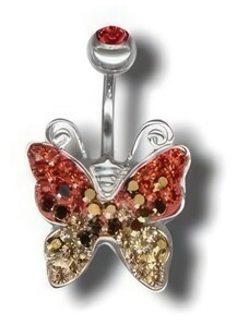 Eshop-Sperku.cz Swarovski Piercing ATCButterfly