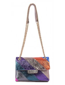 Luxusní italská kabelka z pravé kůže VERA "Oshe" 14x21cm