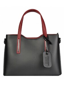 Luxusní italská kabelka z pravé kůže VERA "Rullena" 22x30cm