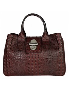 Luxusní italská kabelka z pravé kůže VERA "Hilda" 24,5x33cm