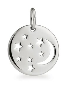 SilveAmo Stříbrný přívěsek medailon Hvězdy a měsíc