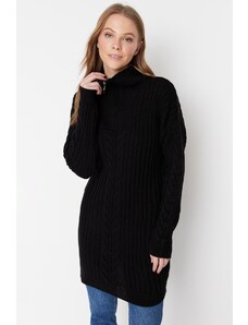 Trendyol Black Thessaloniki Knitted Zippered Knitwear Sweater