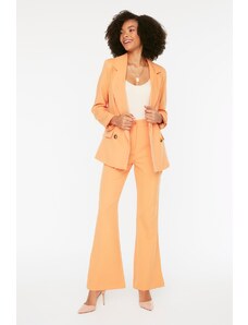 Oranžové dámské široké kalhoty Trendyol - Dámské