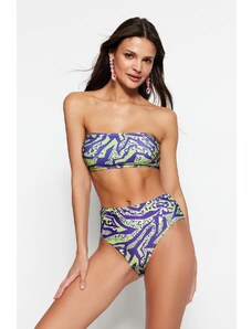 Bikini set Trendyol TBESS22BT0018/Blue-Multicolor