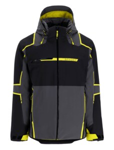 Pánská lyžařská bunda SPYDER TITAN - L, black/citrus 2022