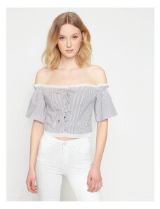 Koton Tied Front Off-the-Shoulder Blouse