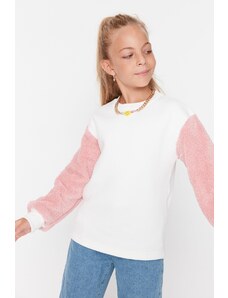 Trendyol Girls Ecru Fleece Knitted Thick Sweatshirt