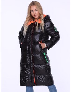 PERSO Coat BLH220022FX Černá barva