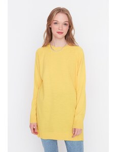 Trendyol Yellow Crew Neck Pletený svetr