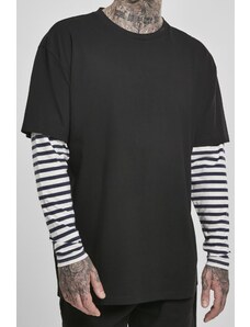 URBAN CLASSICS Oversized Double Layer Striped LS Tee