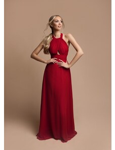 EVA & LOLA Společenské šaty CLARISSE červené Barva: Červená,