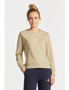 MIKINA GANT REG TONAL SHIELD C-NECK SWEAT hnědá XS