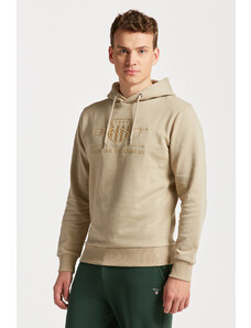 MIKINA GANT REG TONAL SHIELD HOODIE hnědá XS