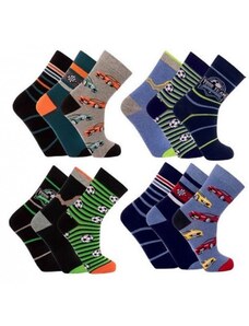 AUTA a FOTBAL dětské barevné ponožky TRENDY SOCKS 23-26