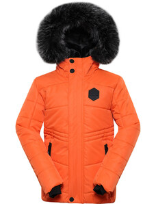 Alpine Pro Molido Dětská zimní bunda KJCY252 tmavě oranžová 140-146