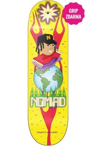 SK8 DESKA NOMAD Weed World - žlutá -