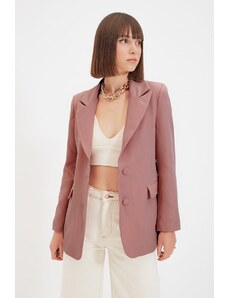 Trendyol Dried Rose Woven Lined Blazer Jacket