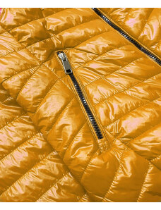 Lesklá dámská bunda v hořčicové barvě model 15414631 - ATURE
