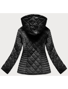 Ann Gissy Černá prošívaná dámská bunda s kapucí (LY-01)