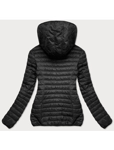 6&8 Fashion Černá prošívaná dámská bunda s kapucí (2021-09)