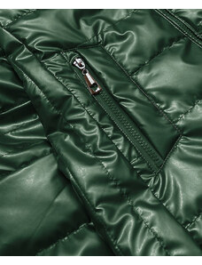 6&8 Fashion Lesklá zelená prošívaná dámská bunda (2021-04)
