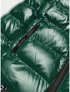 SPEED.A Zelená metalická dámská bunda s kapucí (XW808X)