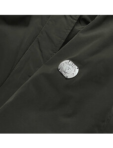 LHD Dámská zimní bunda v khaki barvě (M21309)