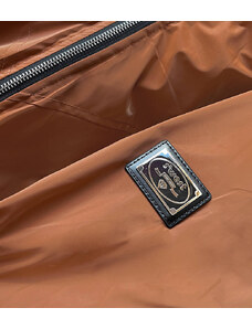S'WEST Dámská bunda v karamelové barvě s kapucí (B8105-12)