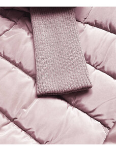 MINORITY Růžová dámská bunda s látkovými stahovacími lemy (P22-6637-52)