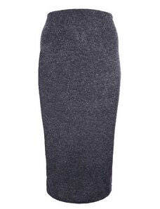 Dámská antracitová úpletová dlouhá sukně A1469