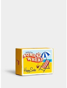 Happy Socks 2 Pack Wish You Were Here Gift Set (yellow)žlutá