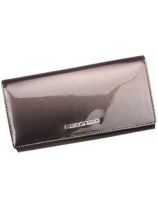 Elegantní velká dámská kožená peněženka Gregorio Doorr, šedá