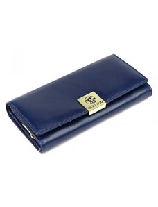 Dámská kožená peněženka modrá - Gregorio Eleonora modrá